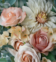 Coral Peach Faux Daisy Artificial Flowers