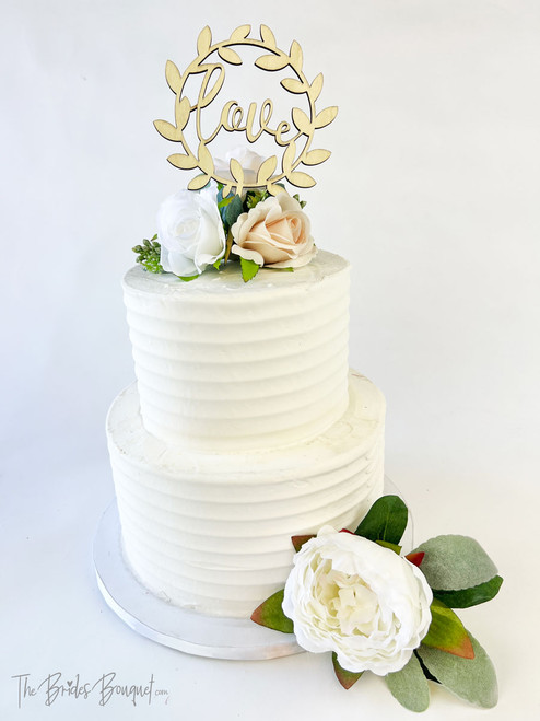 Ivory Wedding Cake - W117 – Circo's Pastry Shop