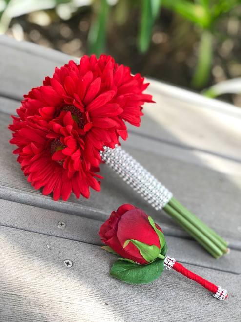 Gerbera Daisy Rose Clutch