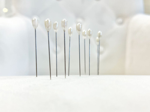 10 Pearl Head Pins, Boutonniere and Corsage Pins