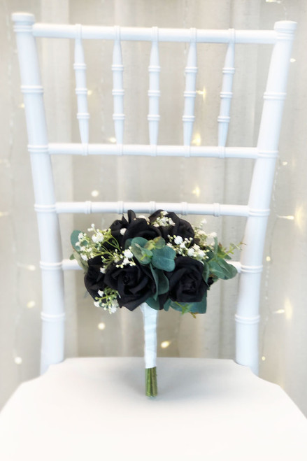 Wedding Bouquet in Black Flowers, Bouquet Toss