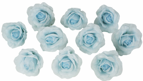 light blue artificial flowers