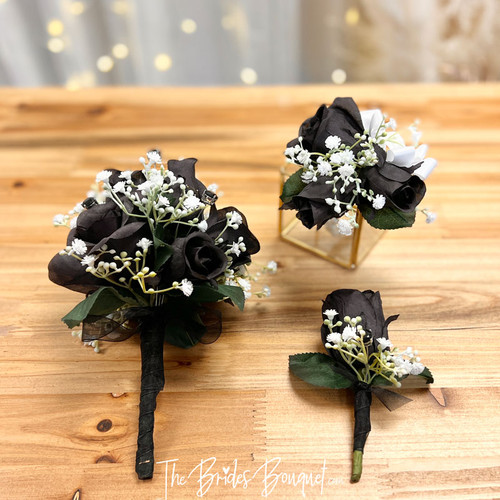 Black Dress for Prom Corsage