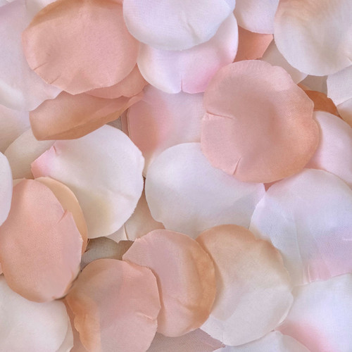 Champagne Blush Pink Artificial Rose Petals | Wedding Decorations