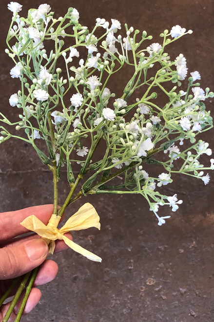 Baby's Breath Stem  Artificial Flowers for Bud Vase Wedding Centerpiece  (single stem) 
