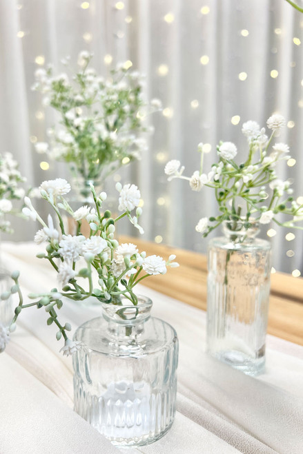 Baby's Breath Stem  Artificial Flowers for Bud Vase Wedding Centerpiece  (single stem) 