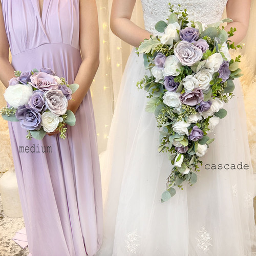 LILAC & DUSTY PLUM Wedding Flower Package | Wedding Bouquets & Wedding Decor