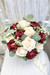 Burgundy & Ivory Garden Rose Silk Flower Bouquets | Bridal Bouquet (large)