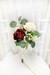 Burgundy Garden Rose Silk Wedding Flowers | Bridal Toss Bouquet (small) TheBridesBouquet.com