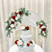 Red and Ivory Floral Swag - Small - TheBridesBouquet