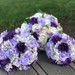 Artificial Wedding Bouquets in Hydrangea Rose Purple Lavender (small) Artificial Wedding Bouquets in Hydrangea Rose Purple Lavender (small)