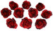 Red Rose Heads | Artificial Flowers | Wedding Centerpieces | Silk Roses | Faux Flowers | Wedding Decorations | Flowers in Bulk (10 heads)