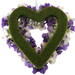Purple Lavender Hydrangea Silk Wedding Flower Heart Wreath Purple Lavender Hydrangea Silk Wedding Flower Heart Wreath