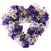 Purple Lavender Hydrangea Silk Wedding Flower Heart Wreath Purple Lavender Hydrangea Silk Wedding Flower Heart Wreath