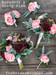 Burgundy & Dusty Pink Silk Bridal Bouquets with Eucalyptus Greenery (large rose + eucalyptus)