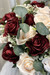 Burgundy Garden Rose Bridal Bouquet | Silk Flower Bouquets (xlarge) TheBridesBouquet.com
