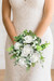 Round White Wedding Bouquet for bridesmaids created by The Brides Bouquet.