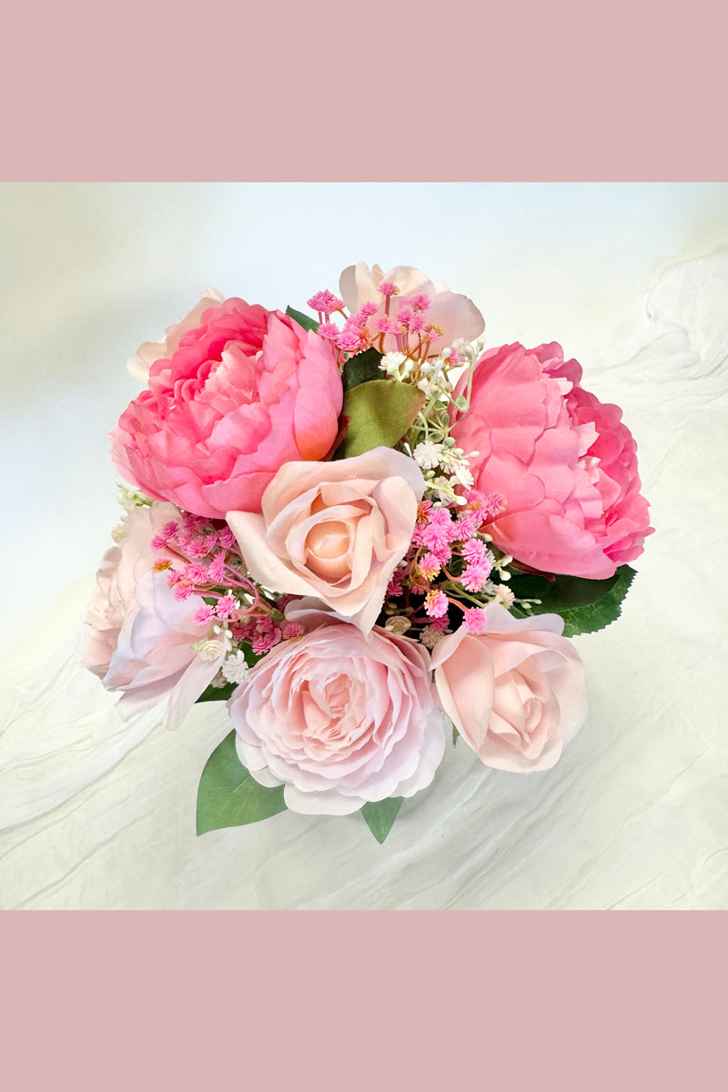 Pink Baby's Breath Bridesmaid Bouquets| TheBridesBouquet