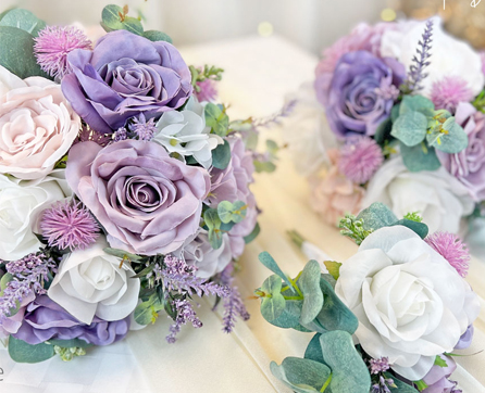 types of purple wedding flowers