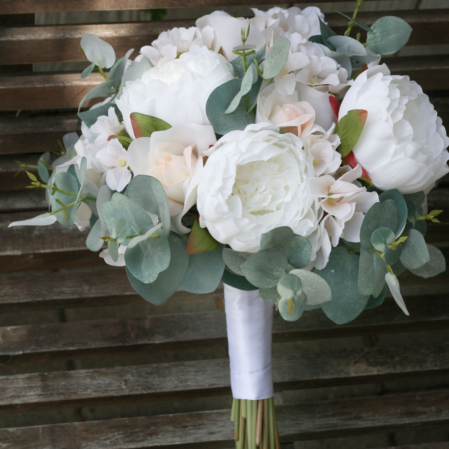 White Silk Wedding Flowers