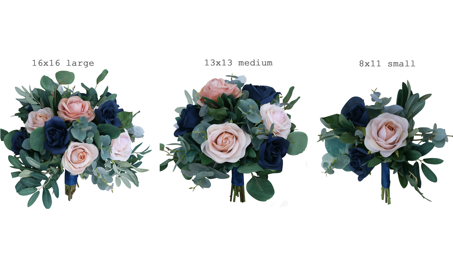 Wedding Bouquet Size Chart