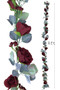Burgundy Rose Garland | Artificial Flower Garland for Wedding 8 Ft
