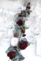 Burgundy Rose Garland | Artificial Flower Garland for Wedding 8 Ft