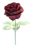 Artificial Flowers in Burgundy | Fake Roses | Silk Roses | Faux Flowers | Flowers in Bulk (1 burgundy stem)