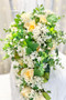 Butter Yellow Cascading Bridal Bouquet | thebridesbouquet.com