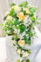 Butter Yellow Cascading Bridal Bouquet | thebridesbouquet.com