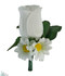 Daisy Rose Silk Boutonniere | Wedding Groom Boutonniere | Prom Boutonniere | Buttonhole Flower | Artificial Wedding Flowers