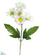 White Daisy Silk Stem | Artificial Flowers | Fake Flowers | Silk Flowers | Faux Flowers | Flowers in Bulk (1 stem)