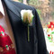 Ivory Silk Rose Boutonniere | Wedding Groom Boutonniere | Prom Boutonniere | Buttonhole Flower | Artificial Wedding Flowers