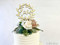 Ivory Wedding Cake Flowers | Wedding Cake Topper | Floral Cake Topper | Rustic Cake Topper | Taupe + Ivory Cake Toppers