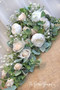 Cascade Bridal Bouquet | Ivory Blush + Babies Breath + Eucalyptus Wedding Bouquet