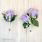 Lavender Silk Rose Boutonniere | Wedding Groom Boutonniere