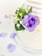 Set of 3 Lavender Wedding Cake Flowers + Matching Rose Petals | Wedding Cake Topper | Floral Cake Topper | Boho Cake Topper