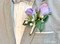 Lavender Double Boutonniere with Babies Breath | Groom Boutonniere