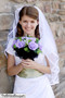 Lavender Silk Rose Nosegay | Artificial Wedding Flowers | Silk Bridal Bouquet | Wedding Bouquets
