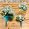 LIGHT BLUE Prom Boutonniere and Corsage | Prom Corsage | Prom Flowers | Prom Bouquet