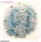 Light Blue & White Rose Bouquet Wedding | Silk Wedding Flowers | Cheap Bridal Bouquets | Bridesmaid Bouquets | Artificial Wedding Bouquets (Two Dozen Roses)
