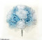 Light Blue & White Rose Bouquet Wedding | Silk Wedding Flowers | Cheap Bridal Bouquets | Bridesmaid Bouquets | Artificial Wedding Bouquets (Two Dozen Roses)