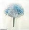 Light Blue & White Rose Bouquet Wedding | Bouquet Toss | Cheap Bridesmaid Bouquets | Silk Wedding Flowers | Artificial Wedding Bouquets (One Dozen Roses)