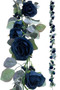8 ft Navy Blue Flower Garland for Wedding | Rose Garland Wedding