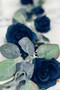 8 ft Navy Blue Flower Garland for Wedding | Rose Garland Wedding