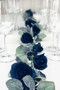 8 ft Navy Blue Flower Garland for Wedding | Rose Garland Wedding