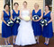 Navy Blue and Ivory Silk Rose Nosegay | Artificial Wedding Flowers | Silk Bridal Bouquet | Wedding Bouquets