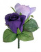 Purple and Lavender Silk Rose Double Boutonniere | Wedding Groom Boutonniere | Prom Boutonniere | Buttonhole Flower | Artificial Wedding Flowers