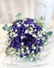 Purple Wedding Bouquet with Babies Breath | Bridesmaid Bouquet (medium)