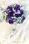 Purple Wedding Bouquet with Babies Breath | Bridesmaid Bouquet (medium)